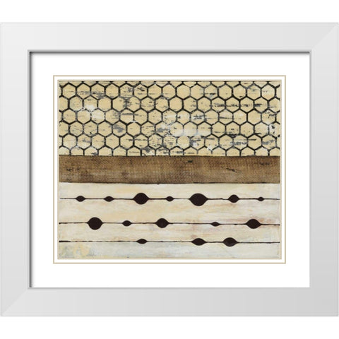 Dazzle II White Modern Wood Framed Art Print with Double Matting by Avondet, Natalie