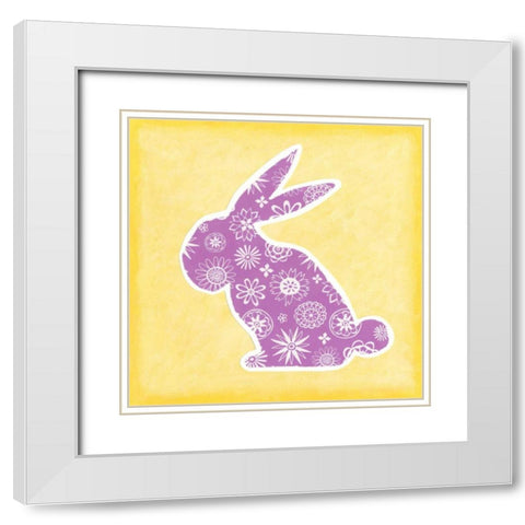 Animal Prints III White Modern Wood Framed Art Print with Double Matting by Meagher, Megan