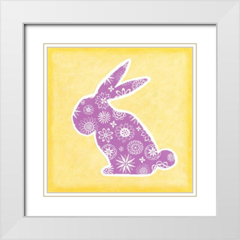 Animal Prints III White Modern Wood Framed Art Print with Double Matting by Meagher, Megan