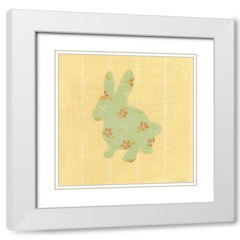 Cottage Cuties II White Modern Wood Framed Art Print with Double Matting by Vess, June Erica