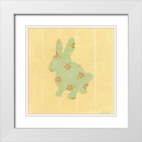 Cottage Cuties II White Modern Wood Framed Art Print with Double Matting by Vess, June Erica