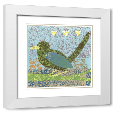 Flight Patterns II White Modern Wood Framed Art Print with Double Matting by Meagher, Megan