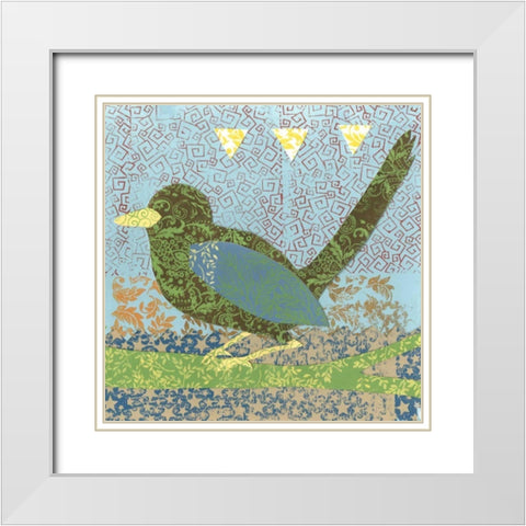 Flight Patterns II White Modern Wood Framed Art Print with Double Matting by Meagher, Megan