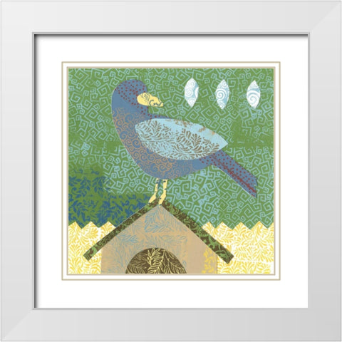 Flight Patterns III White Modern Wood Framed Art Print with Double Matting by Meagher, Megan