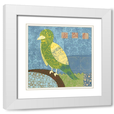Flight Patterns IV White Modern Wood Framed Art Print with Double Matting by Meagher, Megan