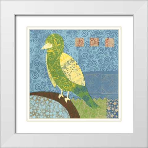 Flight Patterns IV White Modern Wood Framed Art Print with Double Matting by Meagher, Megan