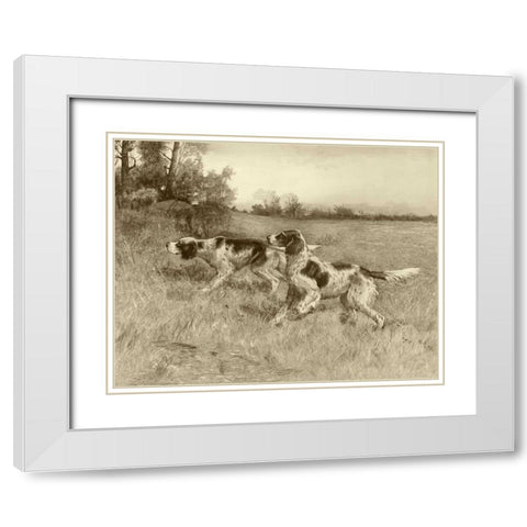 A Thrilling Moment White Modern Wood Framed Art Print with Double Matting by Osthaus, E.H.