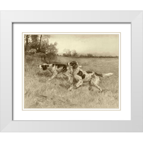 A Thrilling Moment White Modern Wood Framed Art Print with Double Matting by Osthaus, E.H.