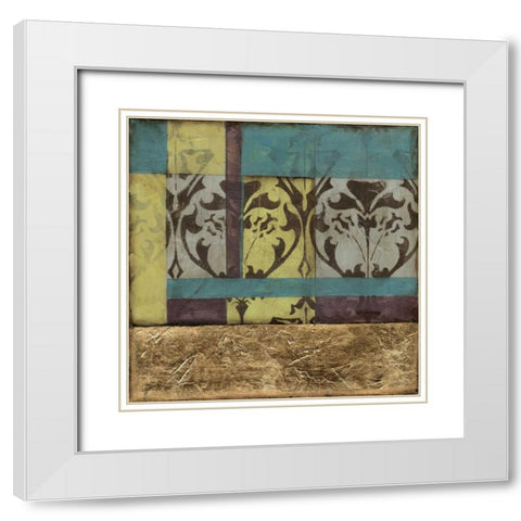 Jeweled Transom I White Modern Wood Framed Art Print with Double Matting by Goldberger, Jennifer