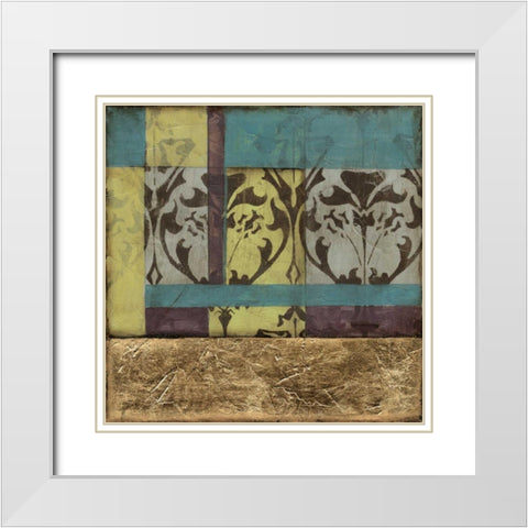 Jeweled Transom I White Modern Wood Framed Art Print with Double Matting by Goldberger, Jennifer