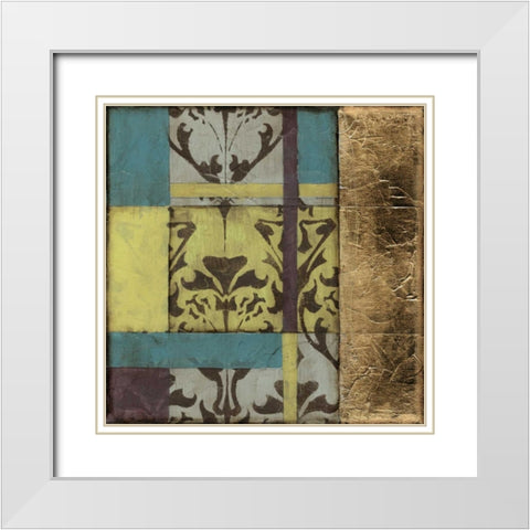Jeweled Transom IV White Modern Wood Framed Art Print with Double Matting by Goldberger, Jennifer