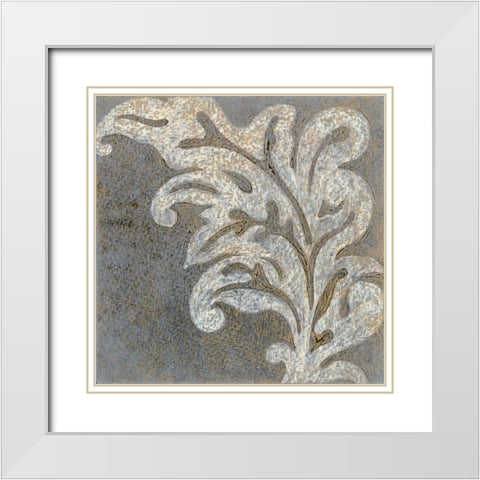 Rococo I White Modern Wood Framed Art Print with Double Matting by Wyatt Jr., Norman