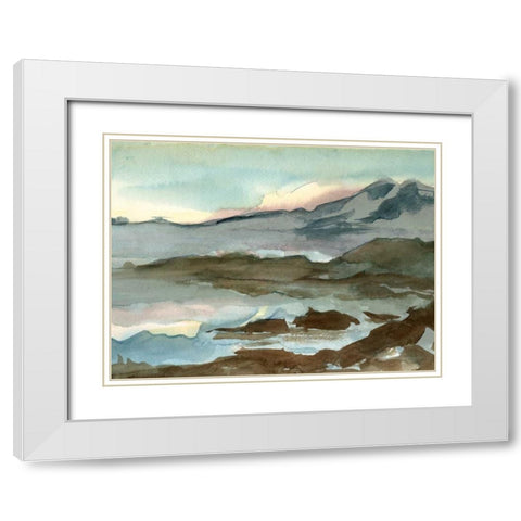 Plein Air Landscape VI White Modern Wood Framed Art Print with Double Matting by Harper, Ethan