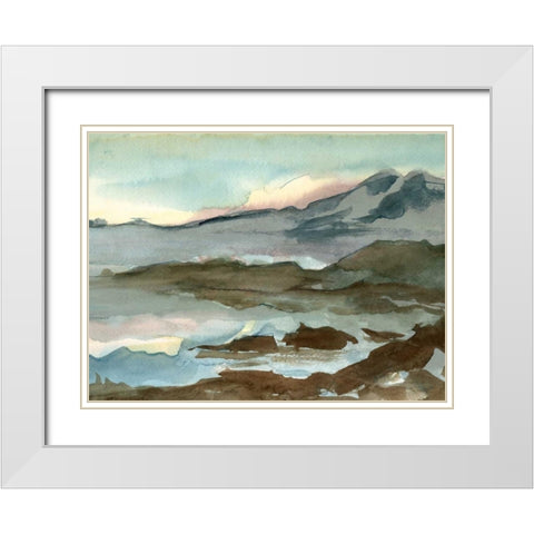 Plein Air Landscape VI White Modern Wood Framed Art Print with Double Matting by Harper, Ethan