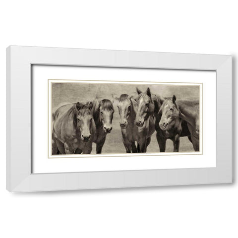 Meeting of the Minds White Modern Wood Framed Art Print with Double Matting by PHBurchett