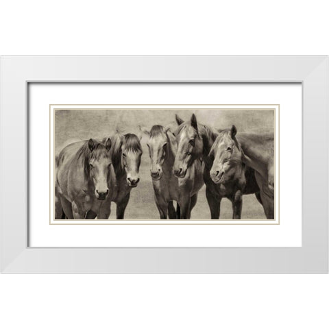 Meeting of the Minds White Modern Wood Framed Art Print with Double Matting by PHBurchett
