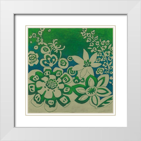 Kyoto Garden II White Modern Wood Framed Art Print with Double Matting by Zarris, Chariklia