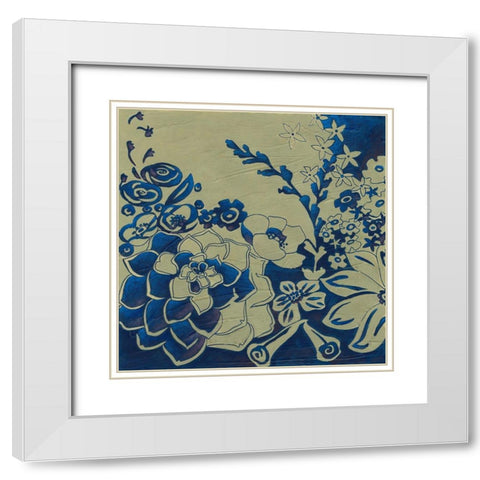 Kyoto Garden IV White Modern Wood Framed Art Print with Double Matting by Zarris, Chariklia