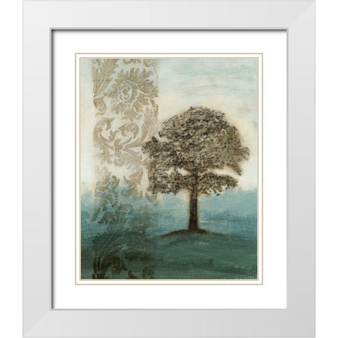 Misty Memory I White Modern Wood Framed Art Print with Double Matting by Meagher, Megan
