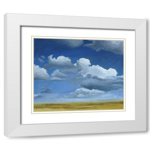 Big Sky I White Modern Wood Framed Art Print with Double Matting by Meagher, Megan