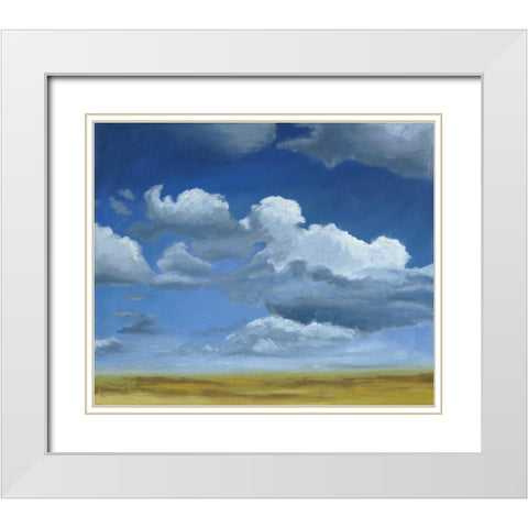 Big Sky I White Modern Wood Framed Art Print with Double Matting by Meagher, Megan