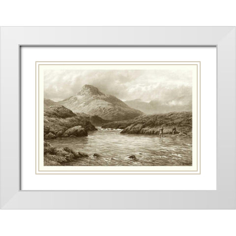A Tight Line White Modern Wood Framed Art Print with Double Matting by Adams, Douglas