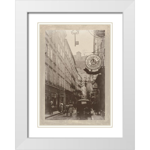Summer in Europe I White Modern Wood Framed Art Print with Double Matting by Longley, Carolyn