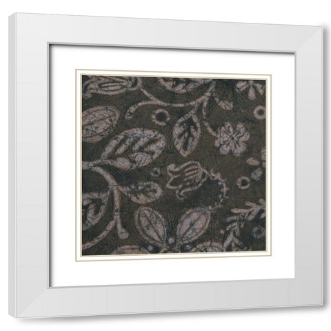 Island Batik II White Modern Wood Framed Art Print with Double Matting by Wyatt Jr., Norman