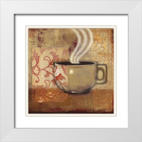Rich and Smooth II White Modern Wood Framed Art Print with Double Matting by Wyatt Jr., Norman