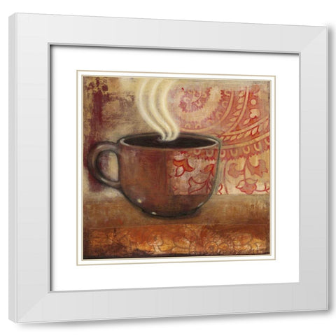 Rich and Smooth III White Modern Wood Framed Art Print with Double Matting by Wyatt Jr., Norman