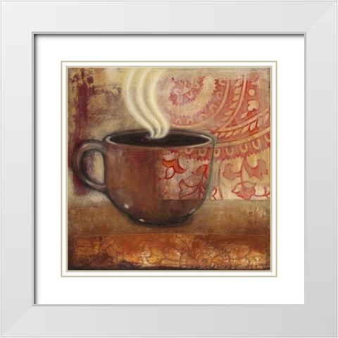 Rich and Smooth III White Modern Wood Framed Art Print with Double Matting by Wyatt Jr., Norman