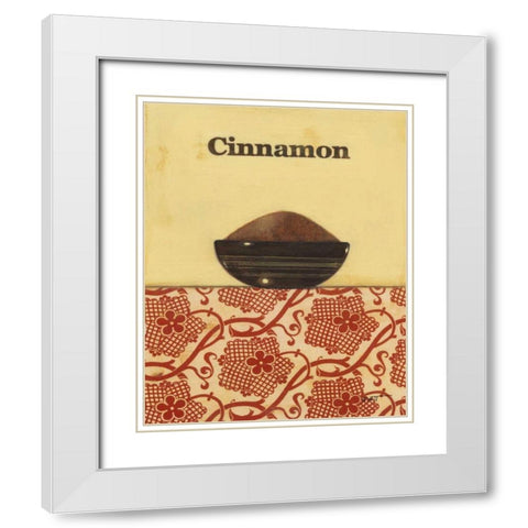 Exotic Spices - Cinnamon White Modern Wood Framed Art Print with Double Matting by Wyatt Jr., Norman