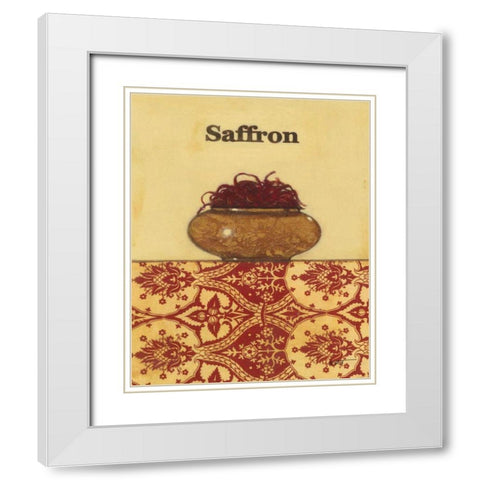 Exotic Spices - Saffron White Modern Wood Framed Art Print with Double Matting by Wyatt Jr., Norman