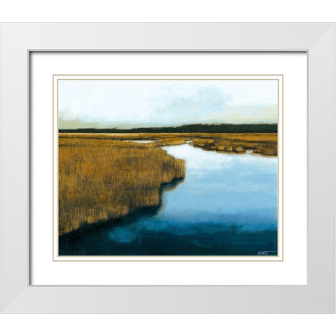 Wet Lands I White Modern Wood Framed Art Print with Double Matting by Wyatt Jr., Norman