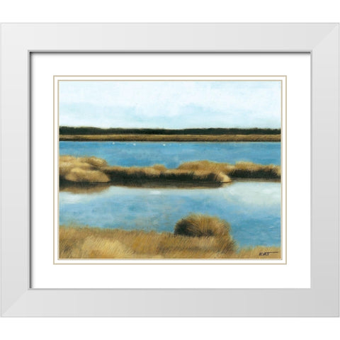 Wet Lands II White Modern Wood Framed Art Print with Double Matting by Wyatt Jr., Norman