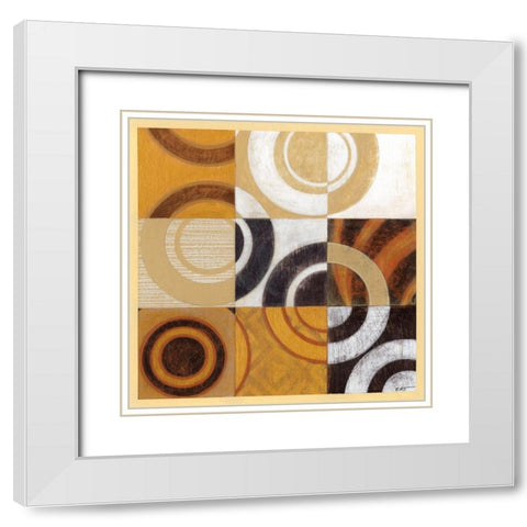 Pulse I White Modern Wood Framed Art Print with Double Matting by Wyatt Jr., Norman