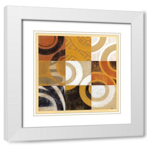 Pulse II White Modern Wood Framed Art Print with Double Matting by Wyatt Jr., Norman