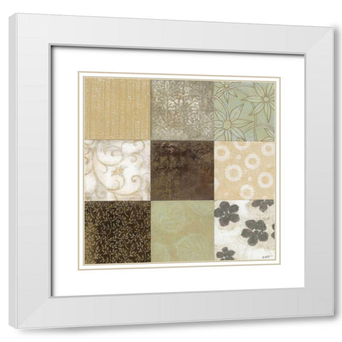 Classic 9-Patch White Modern Wood Framed Art Print with Double Matting by Wyatt Jr., Norman