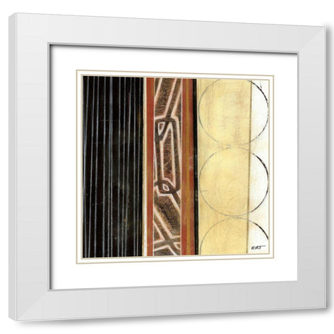 World Culture II White Modern Wood Framed Art Print with Double Matting by Wyatt Jr., Norman
