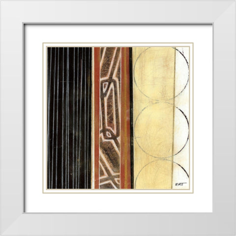 World Culture II White Modern Wood Framed Art Print with Double Matting by Wyatt Jr., Norman