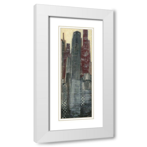 Urban Landscape I White Modern Wood Framed Art Print with Double Matting by Wyatt Jr., Norman
