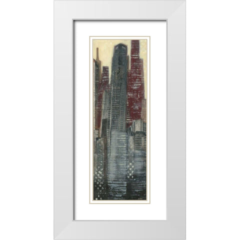Urban Landscape I White Modern Wood Framed Art Print with Double Matting by Wyatt Jr., Norman