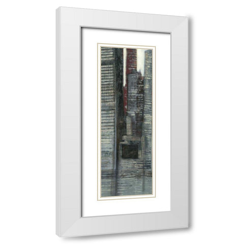 Urban Landscape IV White Modern Wood Framed Art Print with Double Matting by Wyatt Jr., Norman