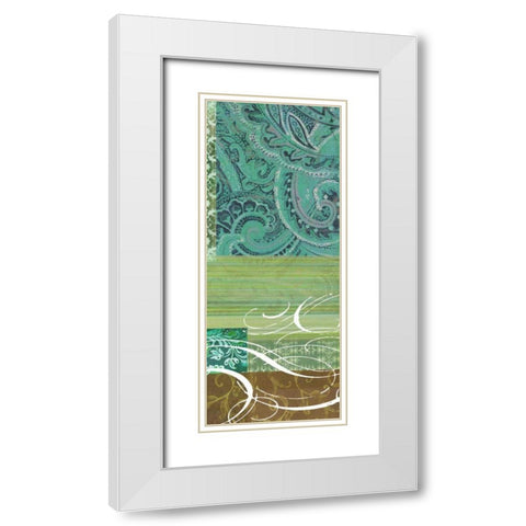Bohemian Echo II White Modern Wood Framed Art Print with Double Matting by Higby, Jason