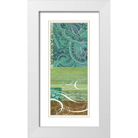 Bohemian Echo II White Modern Wood Framed Art Print with Double Matting by Higby, Jason