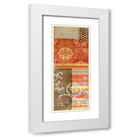 Bohemian Echo III White Modern Wood Framed Art Print with Double Matting by Higby, Jason