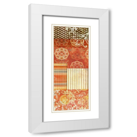 Bohemian Echo IV White Modern Wood Framed Art Print with Double Matting by Higby, Jason