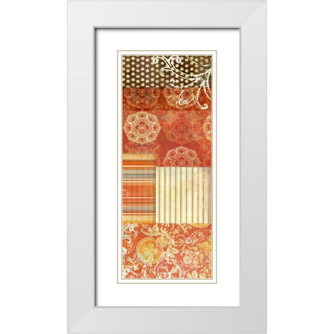 Bohemian Echo IV White Modern Wood Framed Art Print with Double Matting by Higby, Jason