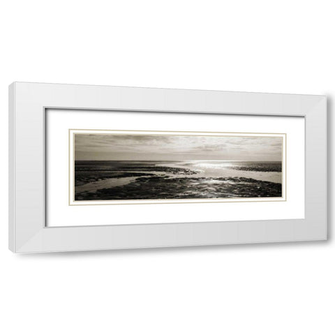 Tidal Streams White Modern Wood Framed Art Print with Double Matting by Bay, Noah