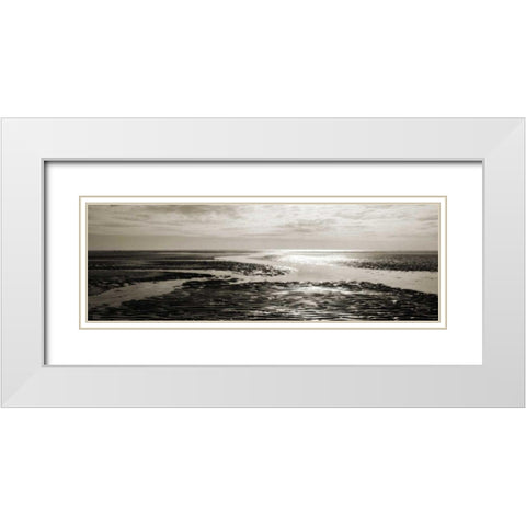 Tidal Streams White Modern Wood Framed Art Print with Double Matting by Bay, Noah